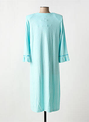 Robe de chambre fermeture boutonnée sur le devant bleu EGATEX femme