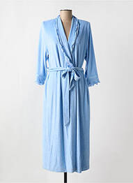 Robe de chambre manches longues bleu EGATEX femme