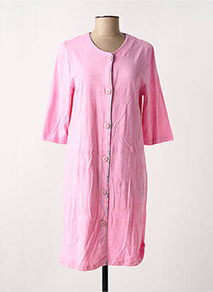 Chemise de nuit fermeture boutonnée sur le devant rose MASSANA femme