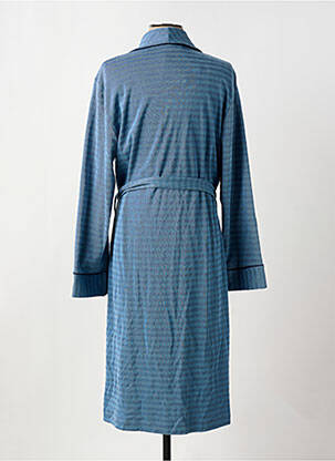 Robe de chambre manches longues bleu EGATEX femme