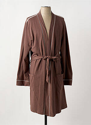 Robe de chambre manches longues marron EGATEX homme