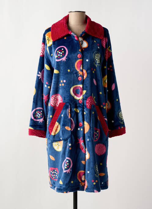 Robe de chambre bleu MASSANA pour femme