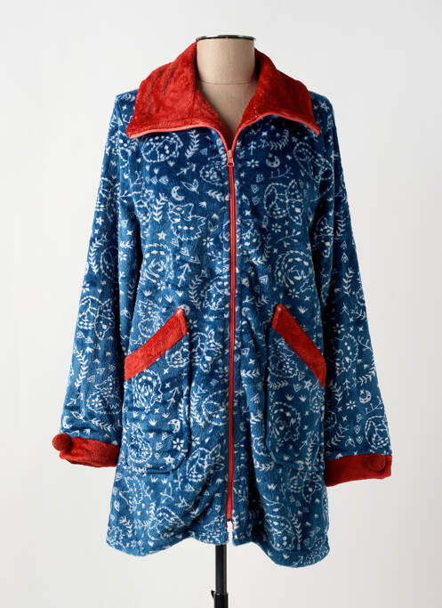 Robe de chambre bleu MASSANA pour femme