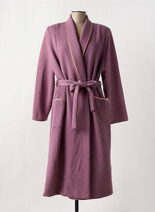 Robe de chambre stretch violet SENORETTA femme