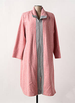 Robe de chambre col col montant rose EGATEX femme