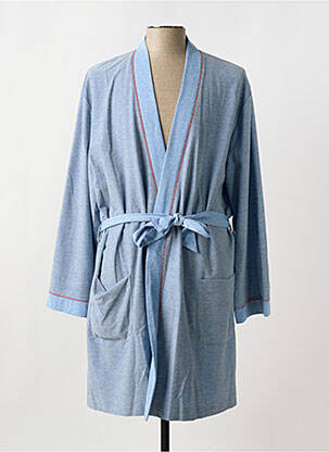 Robe de chambre tissage chiné bleu SOY homme