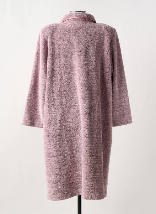 Robe de chambre col chemisier rose EGATEX femme