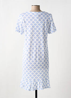 Chemise de nuit imprimé pois bleu EGATEX femme