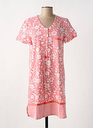 Chemise de nuit imprimé fleurs rouge EGATEX femme