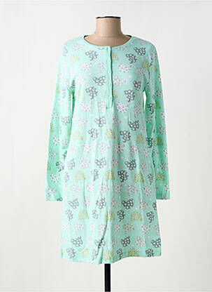 Chemise de nuit manches longues vert MASSANA femme
