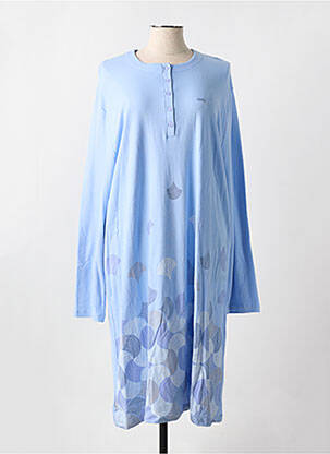 Chemise de nuit stretch bleu EGATEX femme