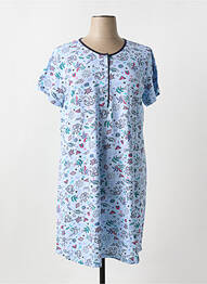Chemise de nuit stretch bleu MASSANA femme