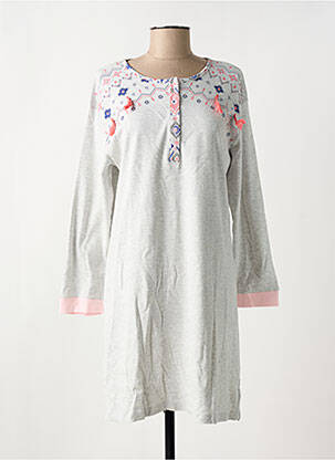 Chemise de nuit gris MASSANA pour femme