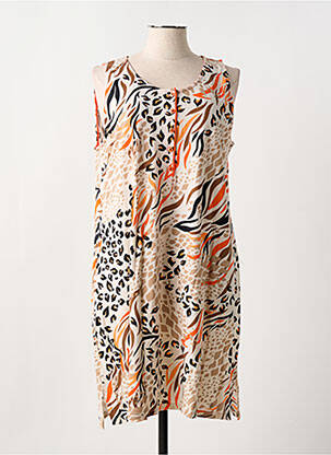 Chemise de nuit orange MASSANA pour femme