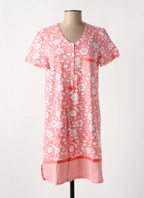 Chemise de nuit imprimé fleurs rouge EGATEX femme