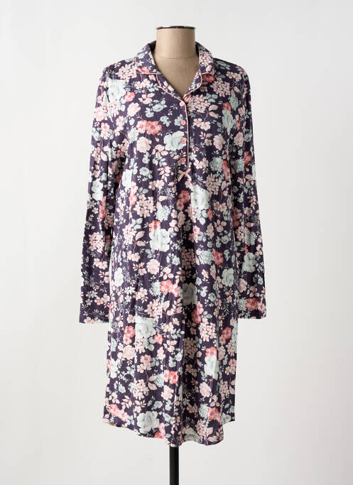 Chemise de nuit imprimé fleurs gris EGATEX femme