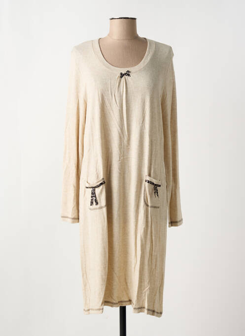 Chemise de nuit beige EGATEX pour femme
