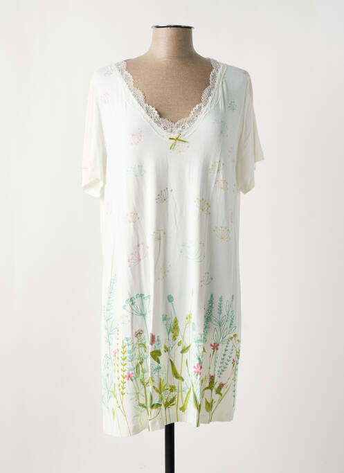 Chemise de nuit beige EGATEX pour femme