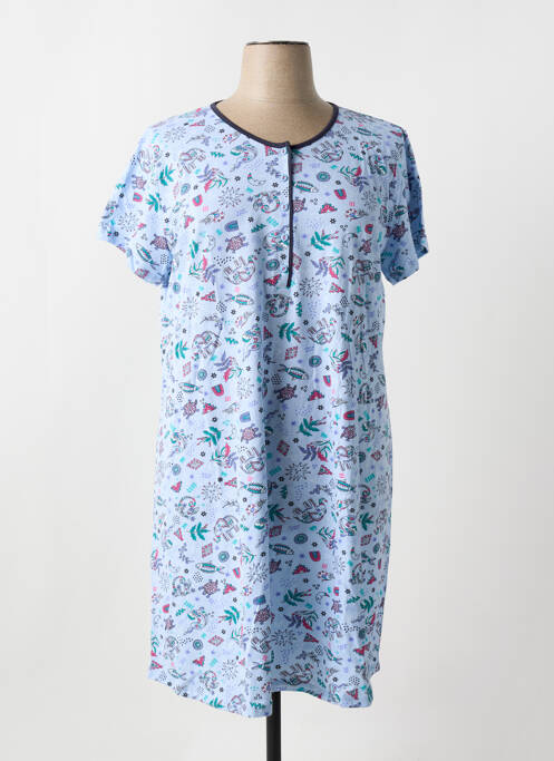 Chemise de nuit bleu MASSANA pour femme
