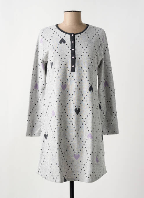 Chemise de nuit gris MASSANA pour femme