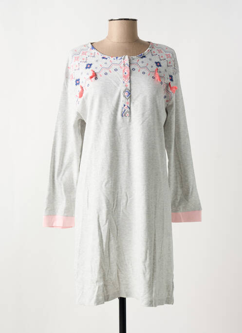 Chemise de nuit gris MASSANA pour femme