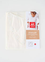 Top/caraco broderie beige JET femme
