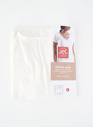 Top/caraco broderie beige JET femme