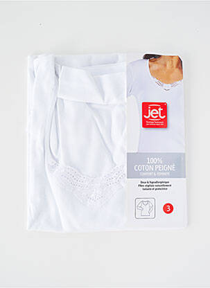 Top/caraco broderie blanc JET femme