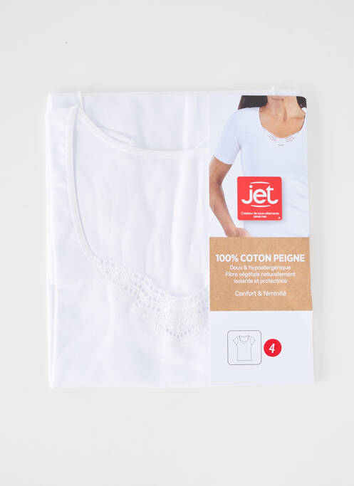 Top/Caraco blanc JET pour femme