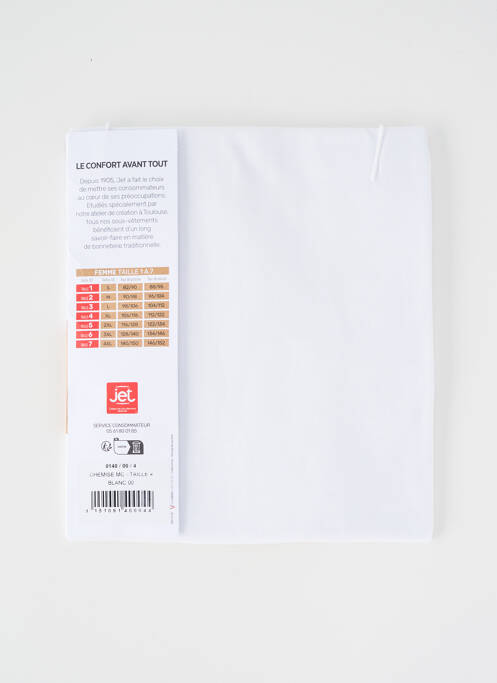 Top/Caraco blanc JET pour femme