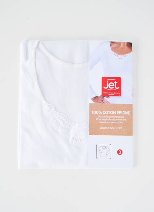 Top/Caraco blanc JET pour femme