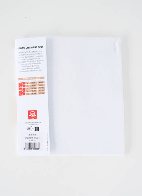 Top/Caraco blanc JET pour femme