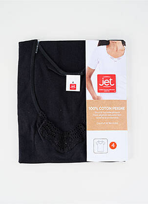 Top/Caraco noir JET pour femme