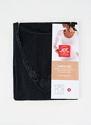 Top/Caraco noir JET pour femme