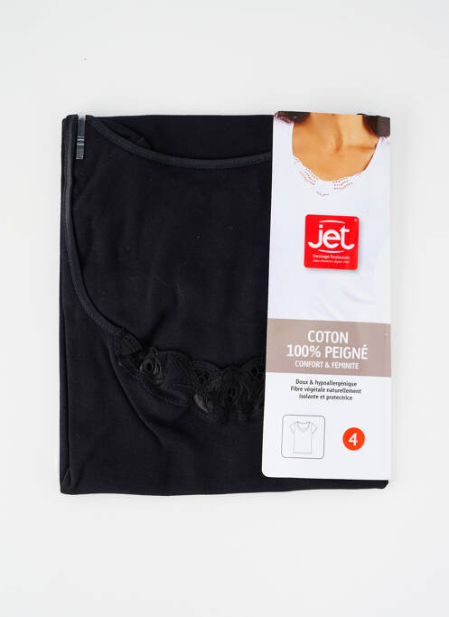 Top/Caraco noir JET pour femme