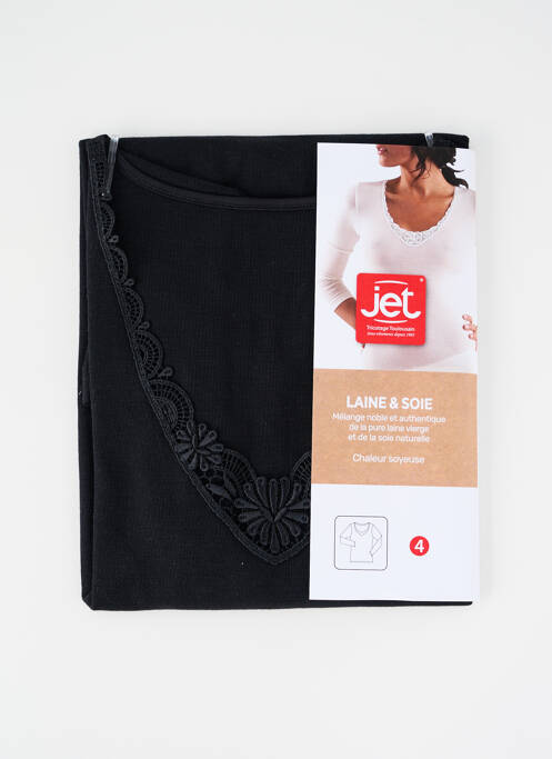 Top/Caraco noir JET pour femme
