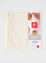 Top/caraco broderie beige JET femme