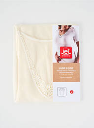 Top/caraco broderie beige JET femme