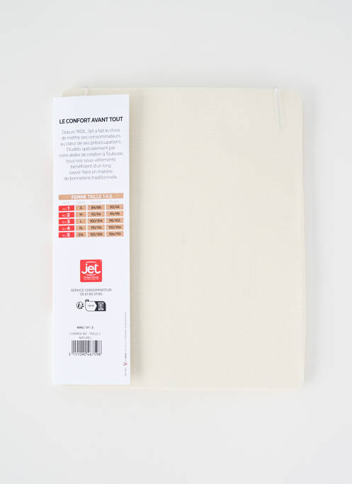 Top/Caraco beige JET pour femme