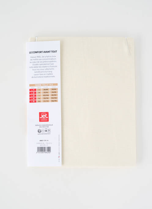 Top/Caraco beige JET pour femme