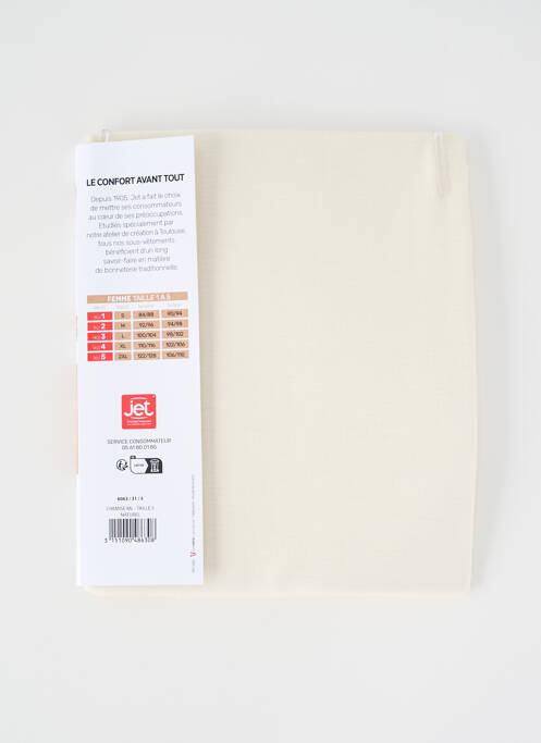 Top/Caraco beige JET pour femme