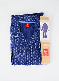 Pyjama coupe droite bleu JET homme