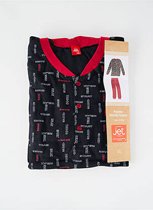 Pyjama coupe droite rouge JET homme