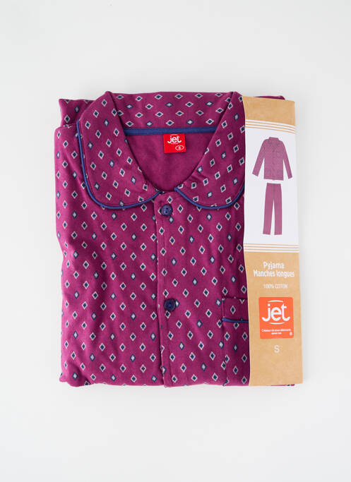 Pyjama coupe droite violet JET homme