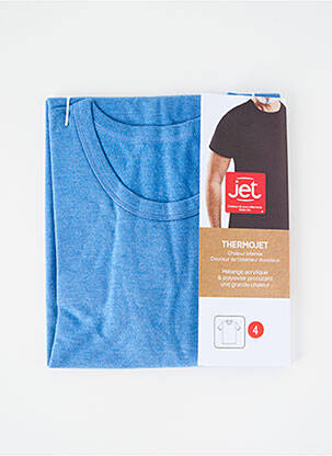T-shirt coupe droite manches courtes bleu JET homme