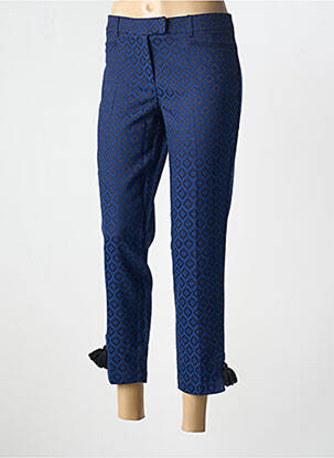 Pantalon 7/8 stretch taille normale bleu SCHOOL RAG femme