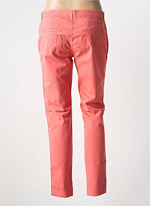 Pantalon chino tissage popeline taille normale orange REIKO femme