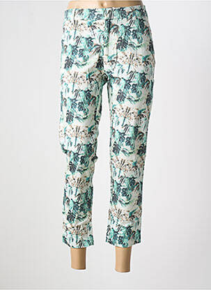 Pantalon 7/8 stretch taille normale vert ATELIER BOHÈME femme