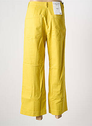 Pantalon large tissage popeline taille normale jaune LAB DIP PARIS femme