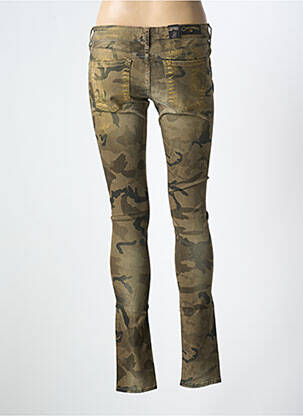Pantalon slim taille basse taille basse vert CIMARRON femme